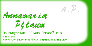 annamaria pflaum business card